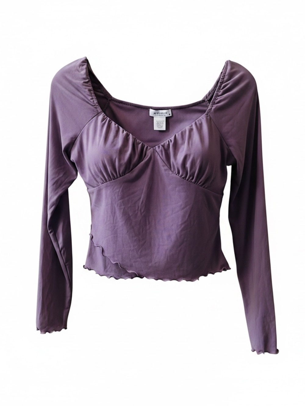 Kurious Los Angeles V-neck Baby Doll Blouse Sz M Lavender Fairycore Whimsy
Y2K